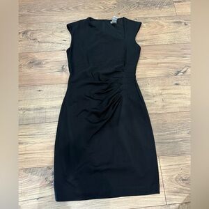 Cache Black Ruched Sheath Dress